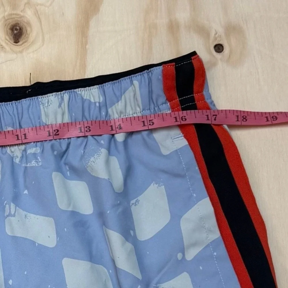 Nike Dri-FIT Challenger run Shorts Mens Large Blue Geometric Print DX0896-479